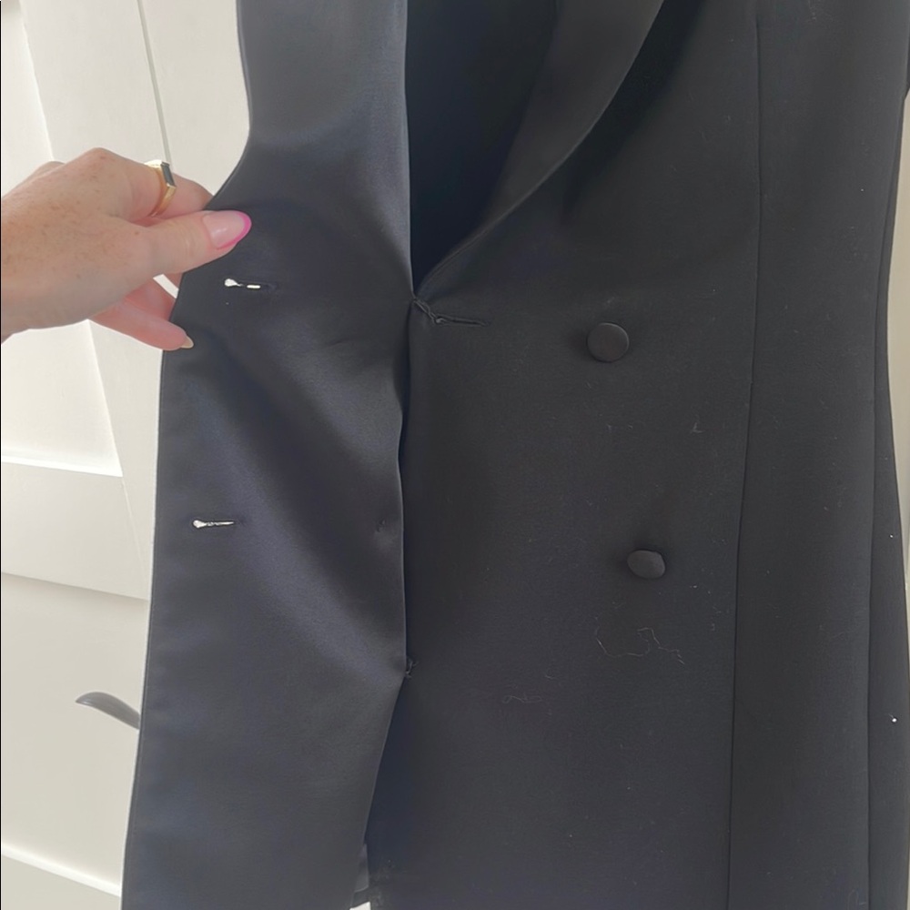 Zara Black Tuxedo Mini Dress - Picture 9 of 10